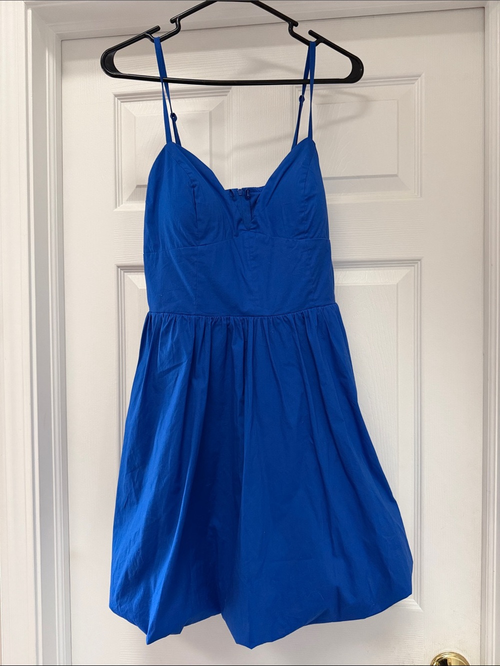 Boutique Royal Blue Spaghetti Strap Fit-and-Flare Dress